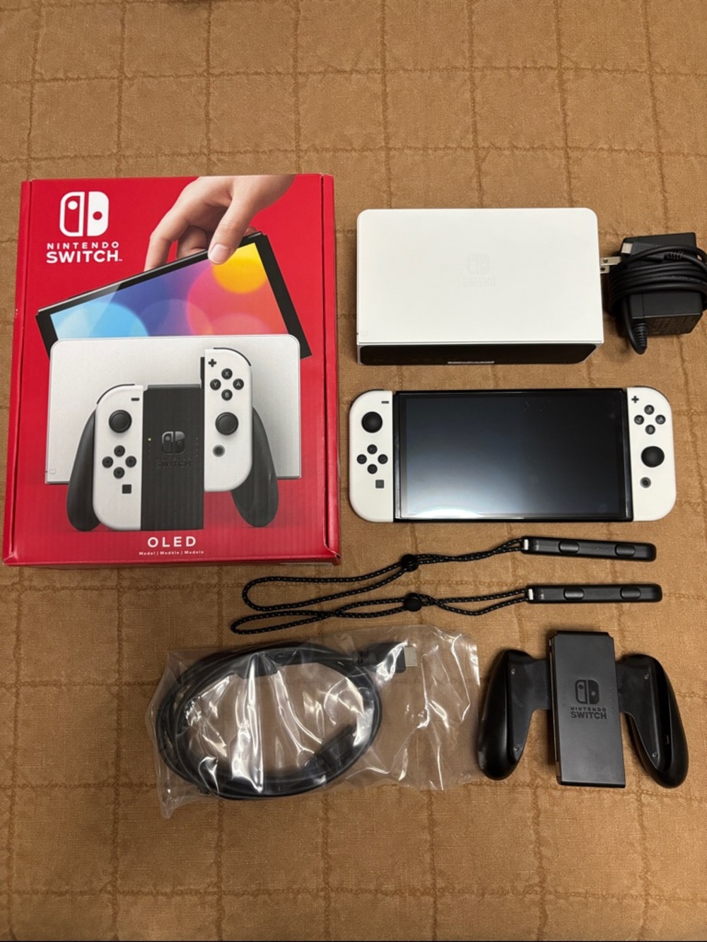 Nintendo White OLED Switch Console Bundle - White 64GB